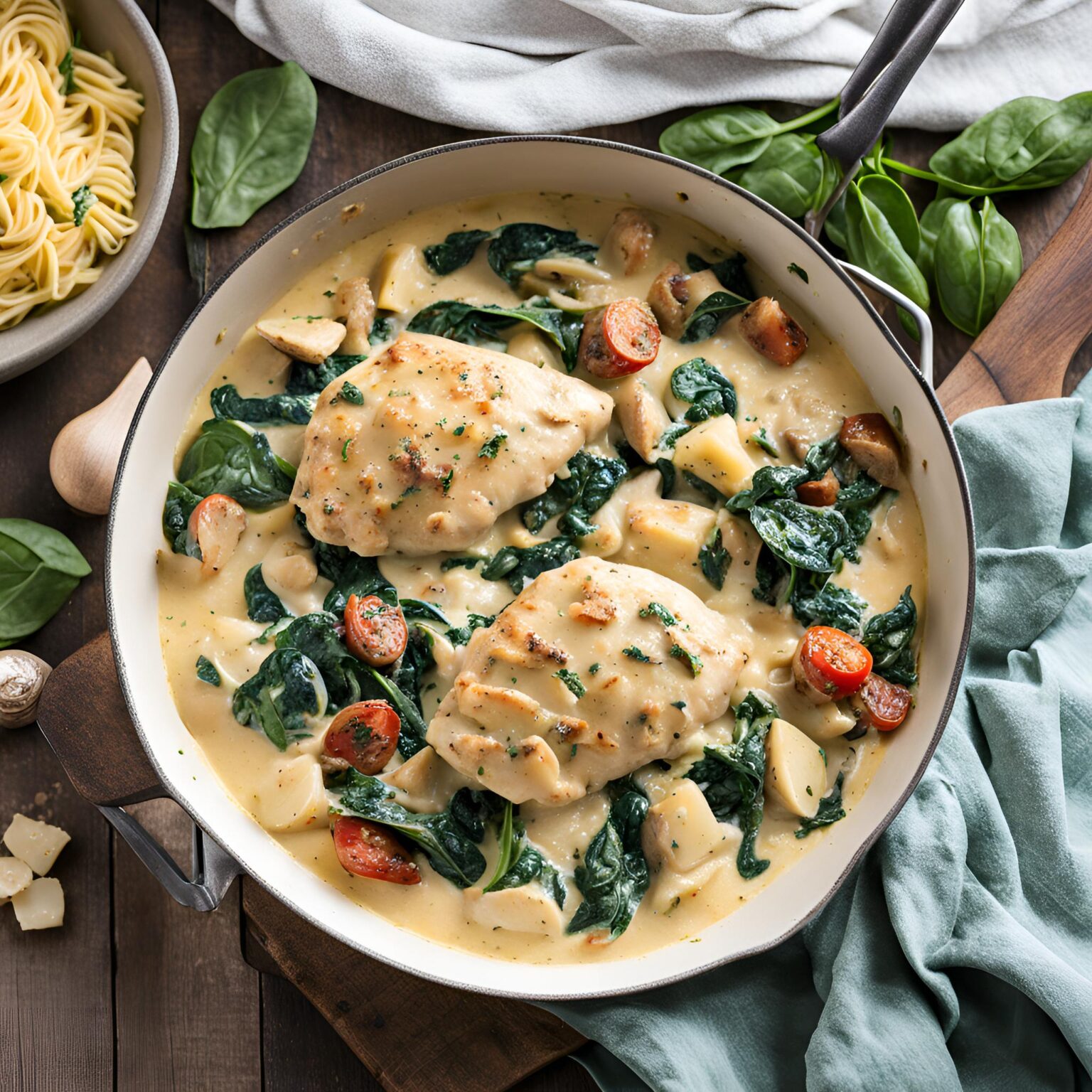 Creamy Tuscan Chicken With Spinach Artichokes Cheff Recipes