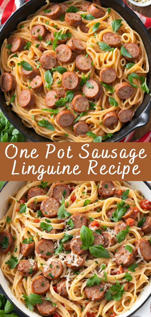 One Pot Sausage Linguine Recipe Cheff Recipes