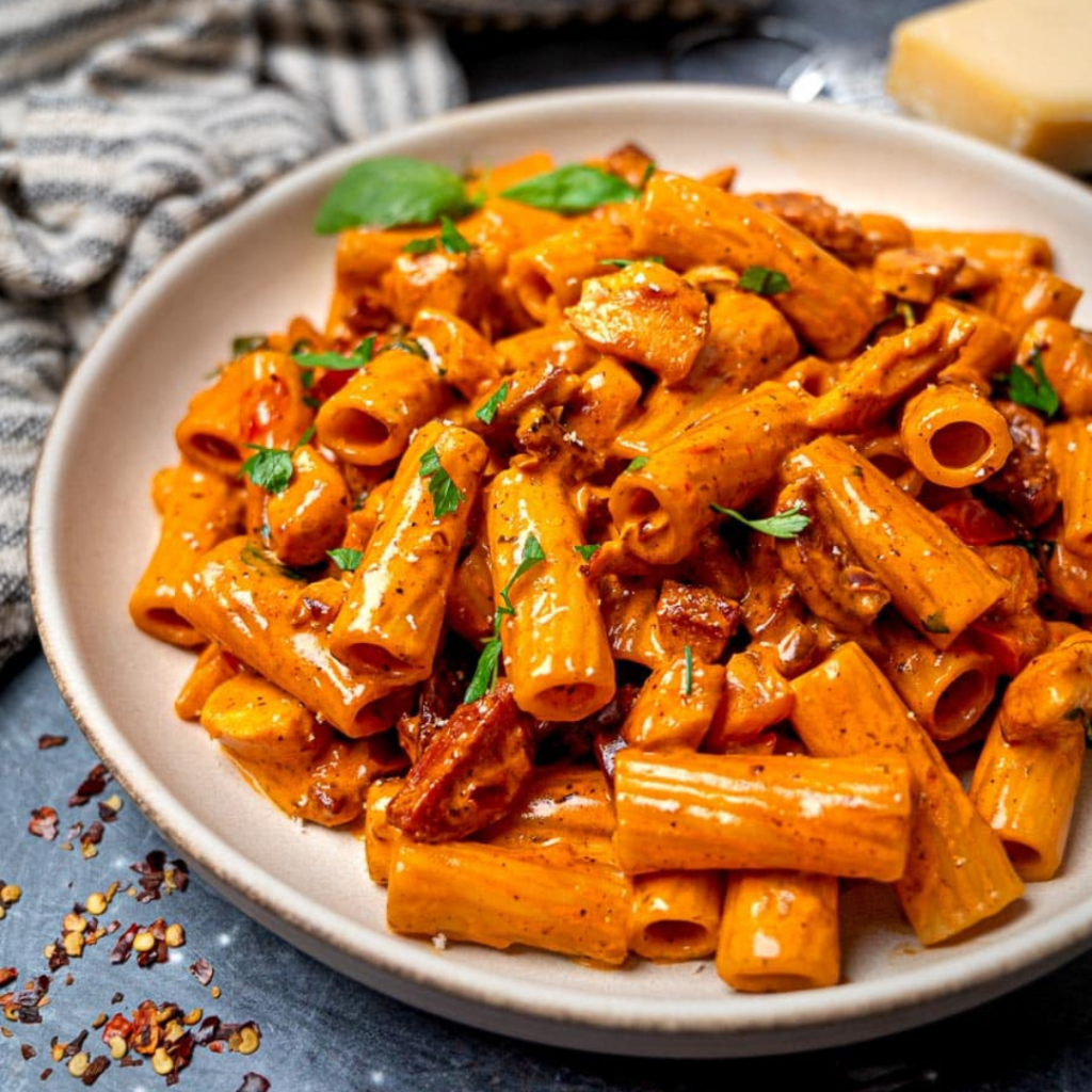 Creamy Chicken and Chorizo Pasta Recipe - Cheff Recipes