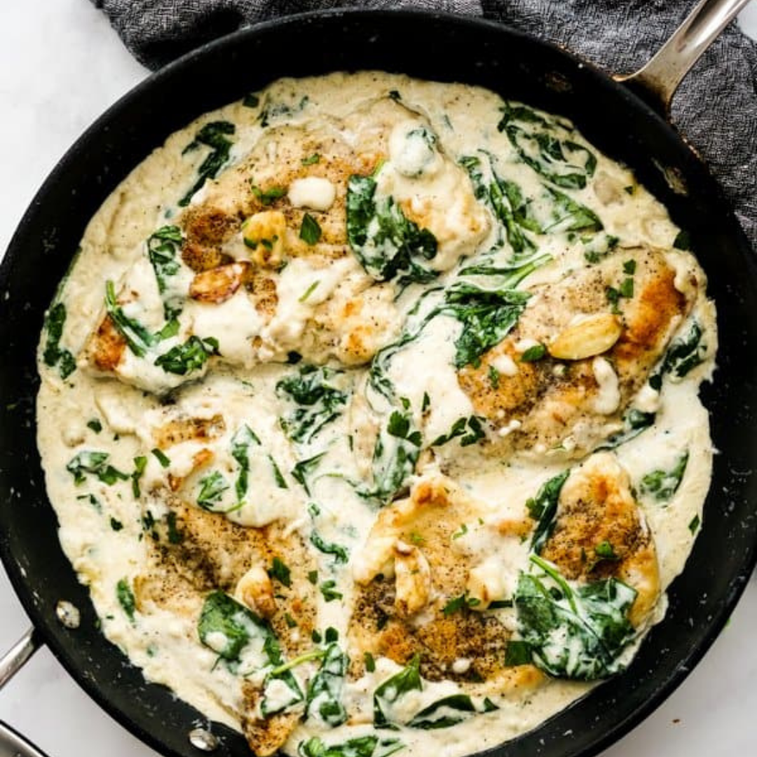 Creamy Spinach Chicken Recipe - Cheff Recipes