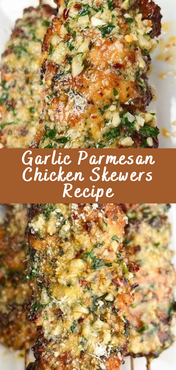 Garlic Parmesan Chicken Skewers Recipe | Cheff Recipes