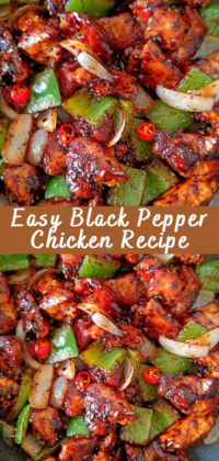 Easy Black Pepper Chicken Recipe - Cheff Recipes