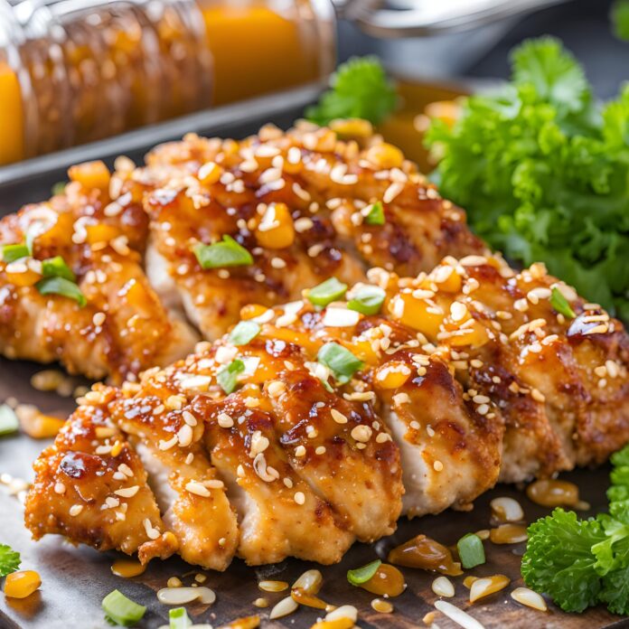 Baked Crunchy Hot Honey Chicken Recipe