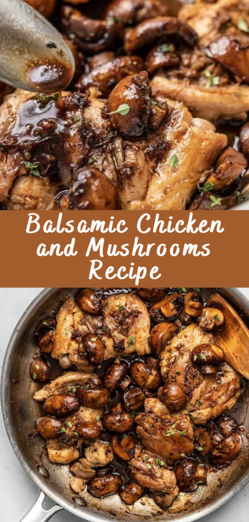 Balsamic Chicken and Mushrooms Recipe - Cheff Recipes