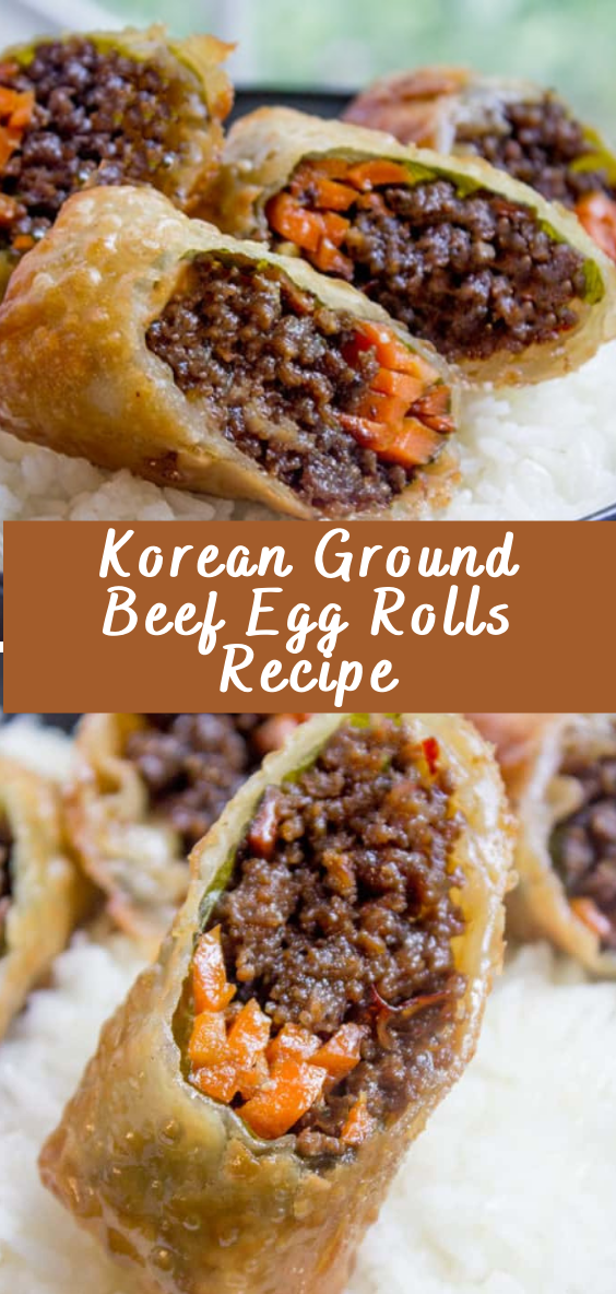 Korean Ground Beef Egg Rolls Recipe - Cheff Recipes