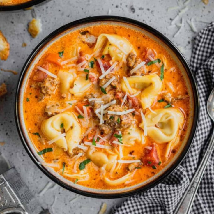 Sausage and Tortellini Soup Recipe - Cheff Recipes
