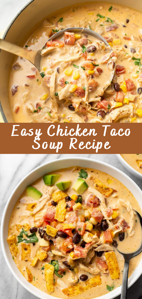 Easy Chicken Taco Soup Recipe | Cheff Recipes