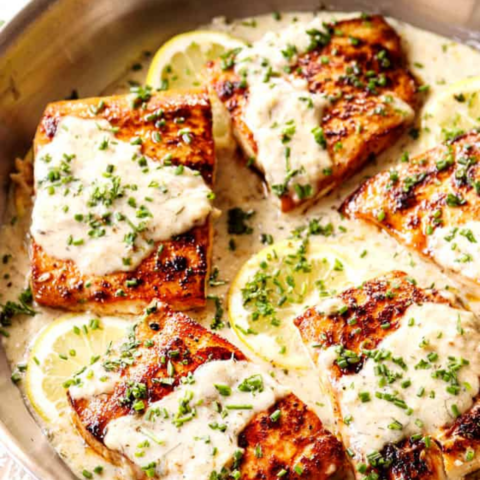 Mahi Mahi Fish in Lemon Garlic Cream Sauce - Cheff Recipes