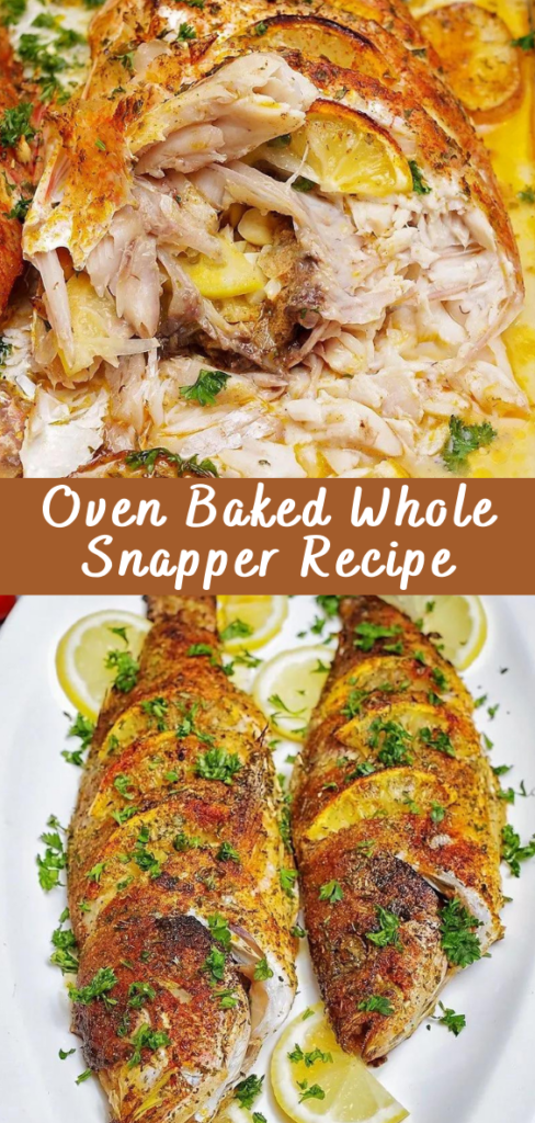 Oven Baked Whole Snapper Recipe - Cheff Recipes