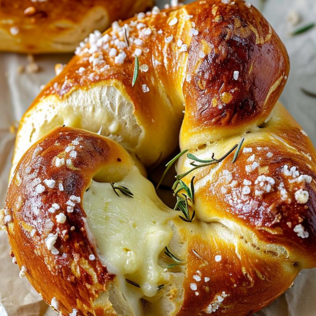 Mozzarella Stuffed Soft Pretzels (60 Minutes) | Cheff Recipes