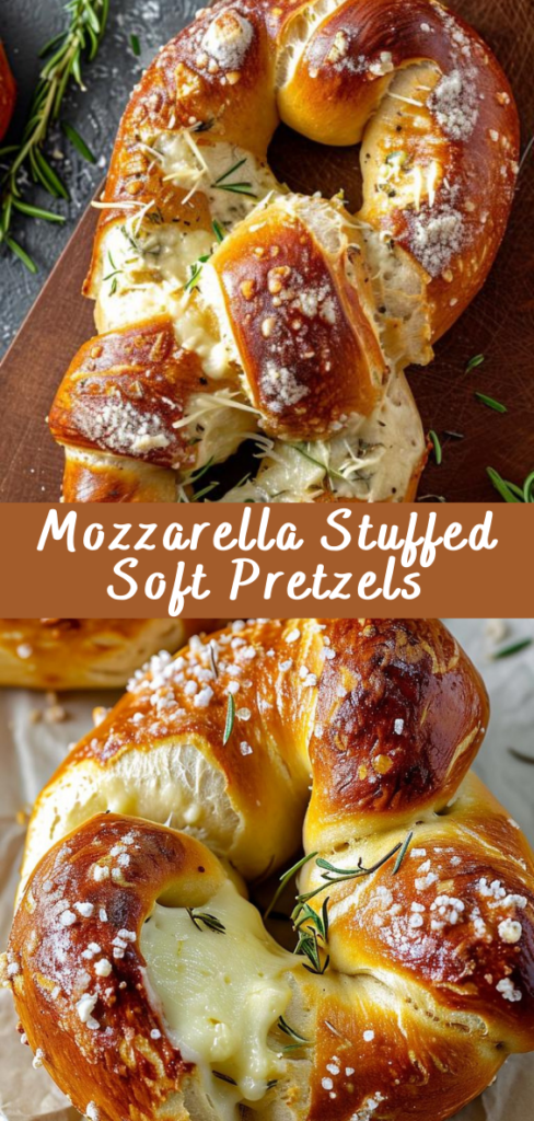 Mozzarella Stuffed Soft Pretzels (60 Minutes) | Cheff Recipes