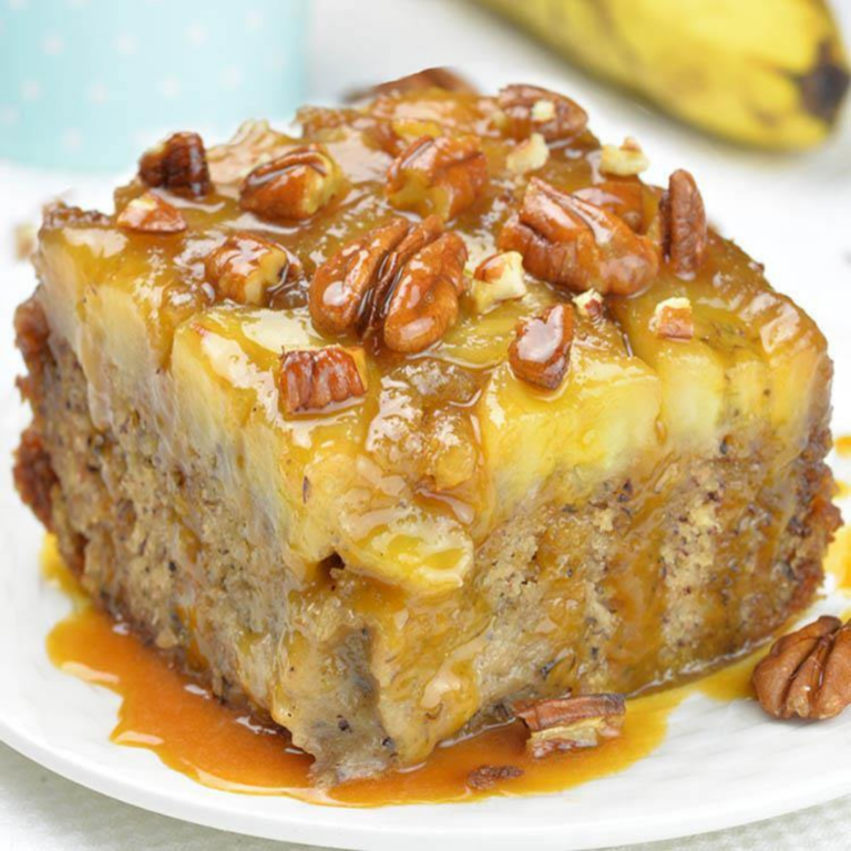 Banana Upside Down Cake Recipe