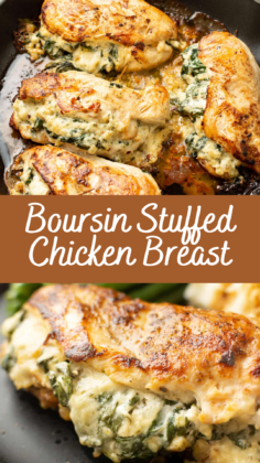 Boursin Stuffed Chicken Breast Recipe | Cheff Recipes