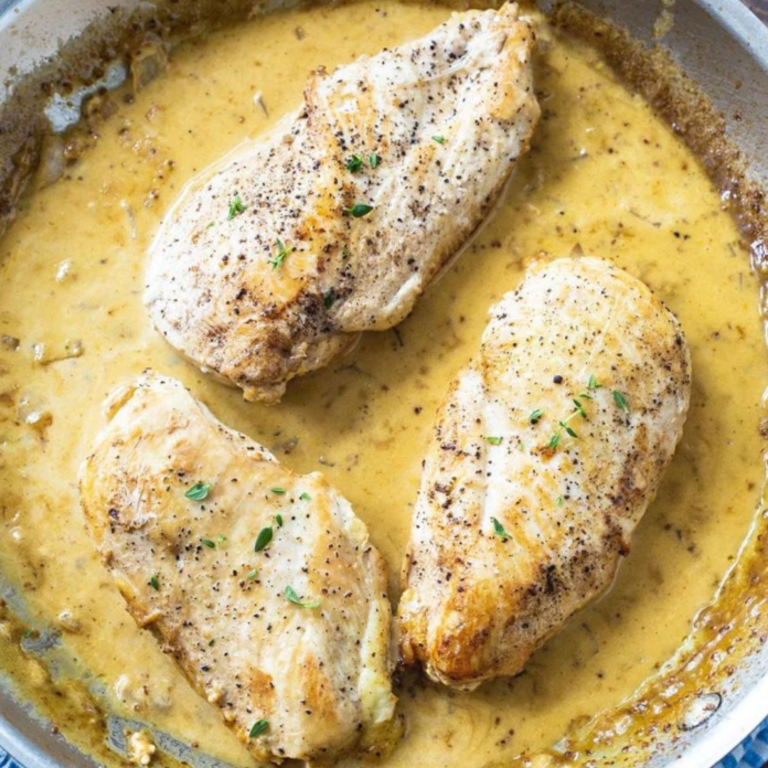 Chicken with Creole Mustard Cream Sauce Recipe