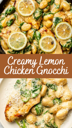 Creamy Lemon Chicken Gnocchi Recipe | Cheff Recipes