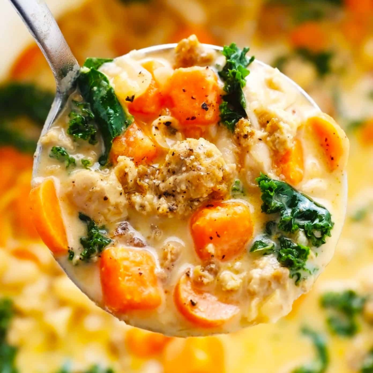 Creamy Sweet Potato and Sausage Soup Recipe