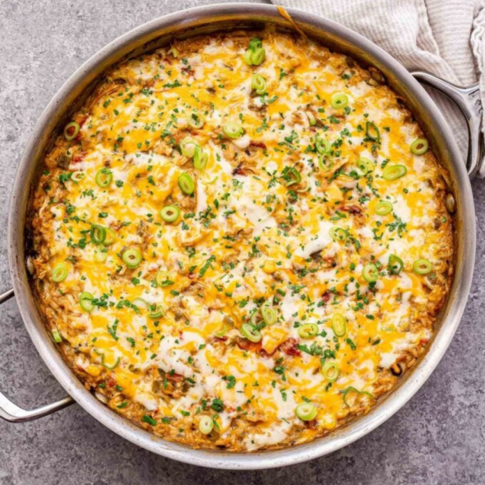 Green Chile Chicken and Rice Casserole Recipe