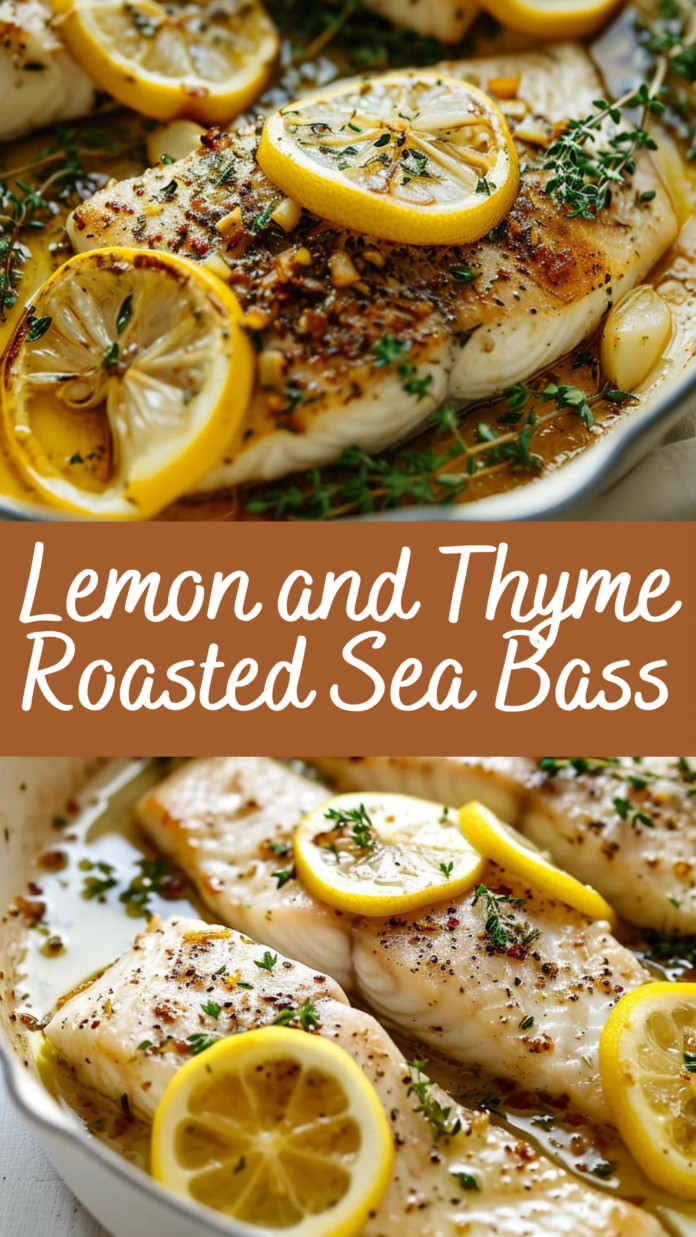 Lemon and Thyme Roasted Sea Bass Recipe | Cheff Recipes