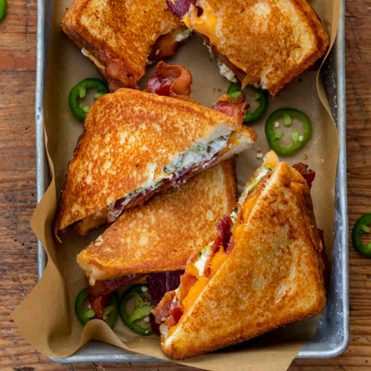 Roasted Jalapeno Popper Grilled Cheese Recipe