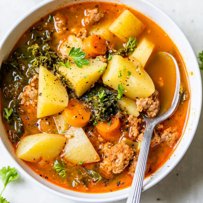 Spicy Sausage Potato Soup Recipe