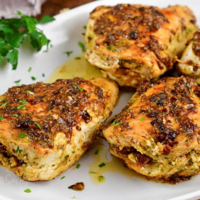 Sun Dried Tomato Feta Stuffed Chicken Recipe