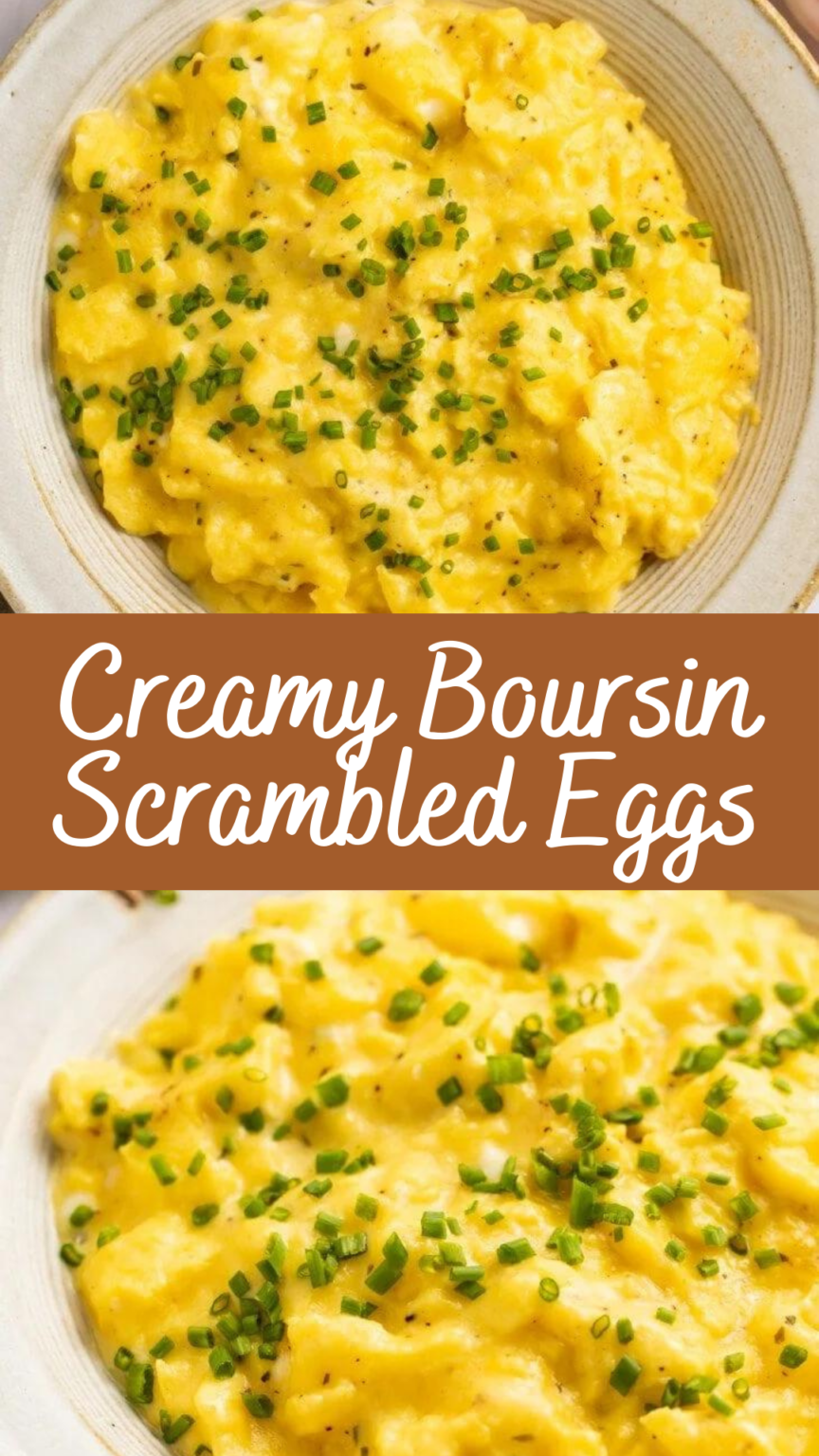 Creamy Boursin Scrambled Eggs Recipe | Cheff Recipes