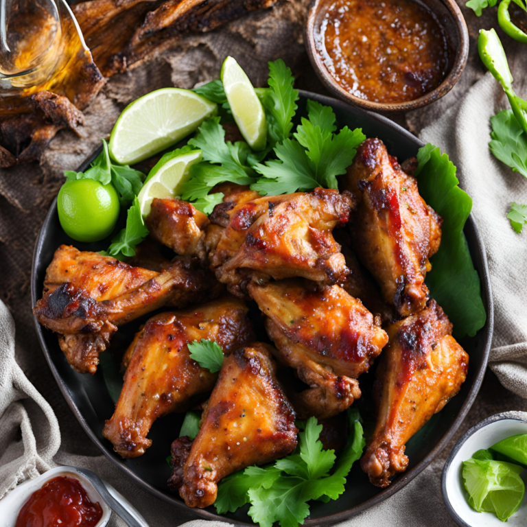 Caribbean Baked Chicken Wings