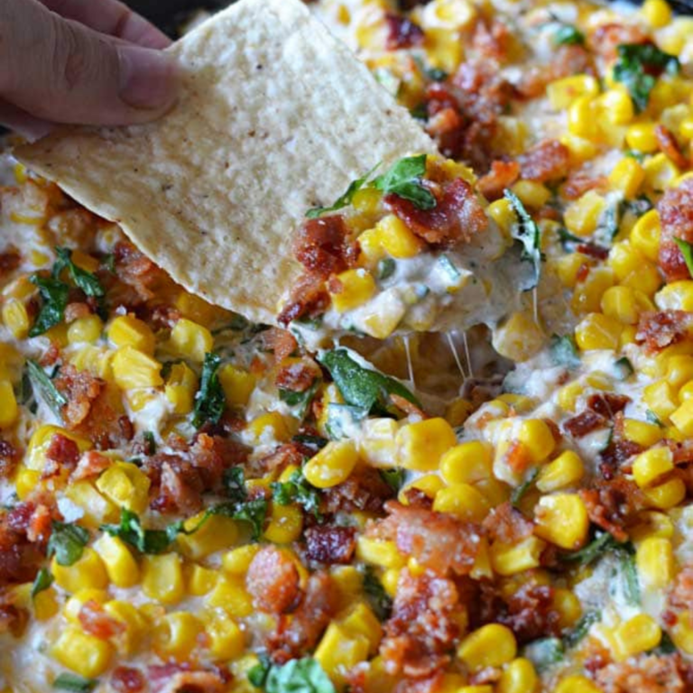 Cheesy Bacon Jalapeno Corn Dip Recipe