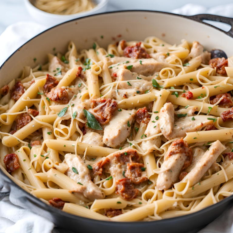 Creamy Sun Dried Tomato Chicken Pasta