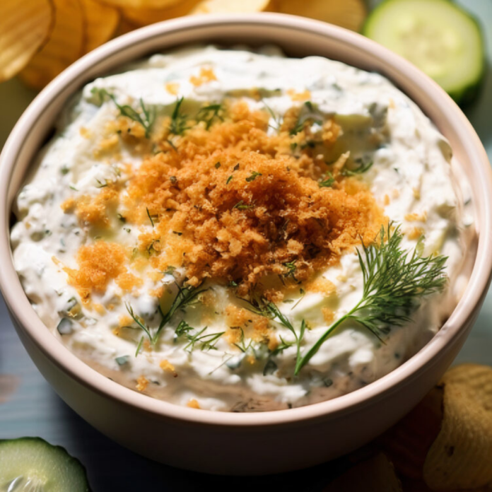 Easy Fried Pickle and Ranch Dip