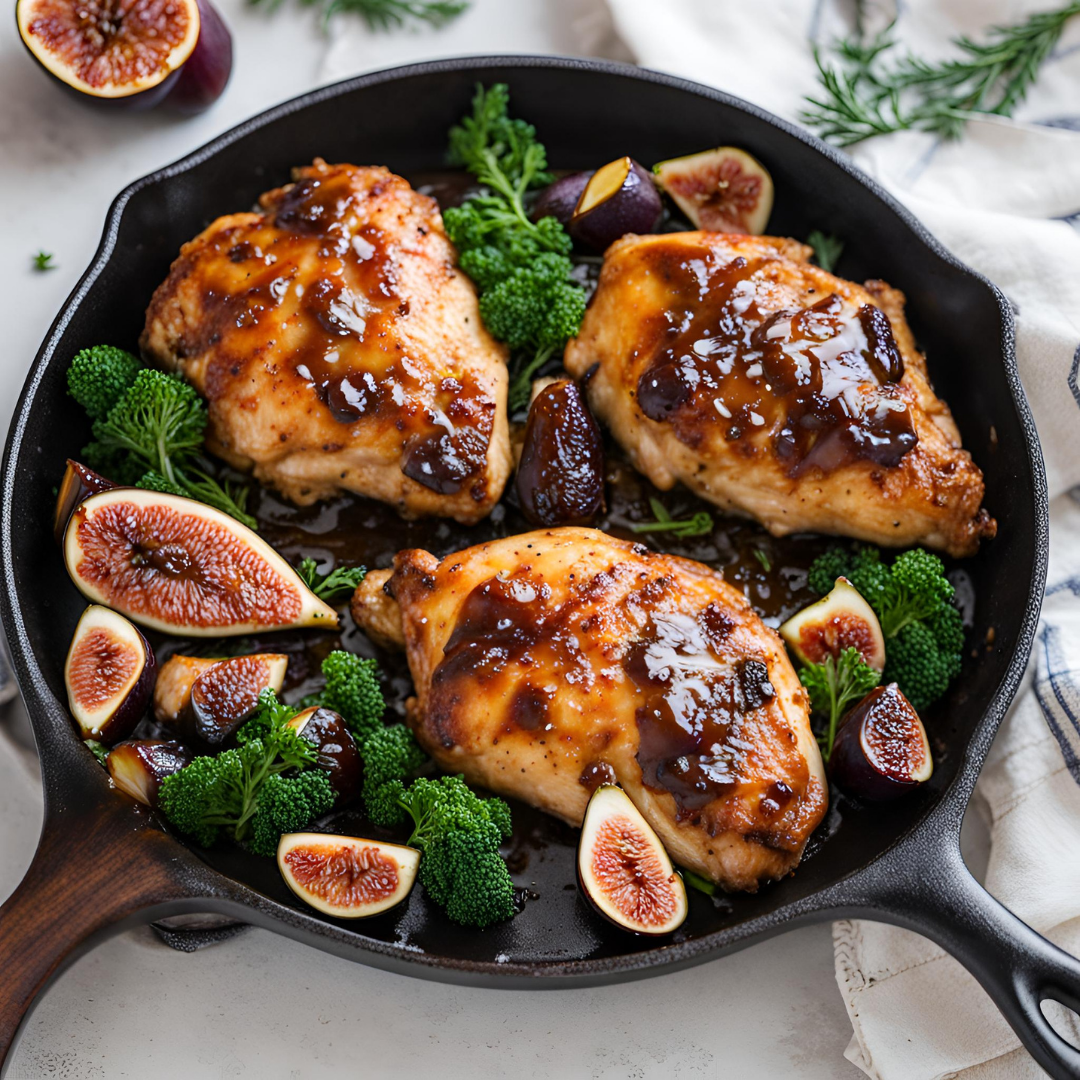 Fig Glazed Skillet Chicken