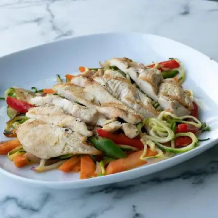 Herb-Roasted Chicken Breast with Vegetables Recipe