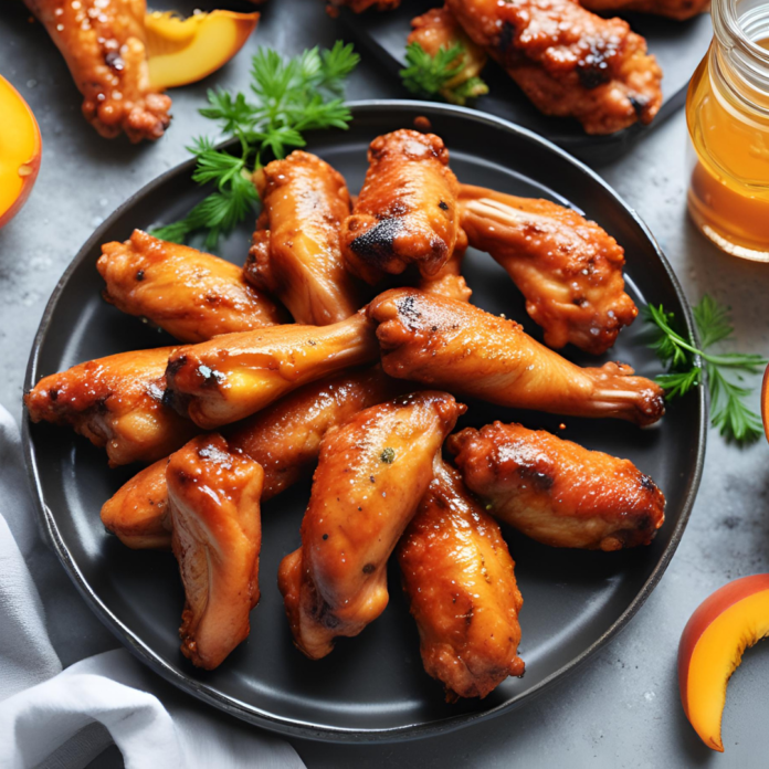 Hot Honey Peach Wings Recipe