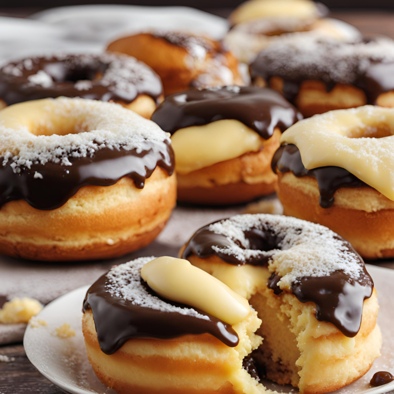 Boston Cream Doughnuts