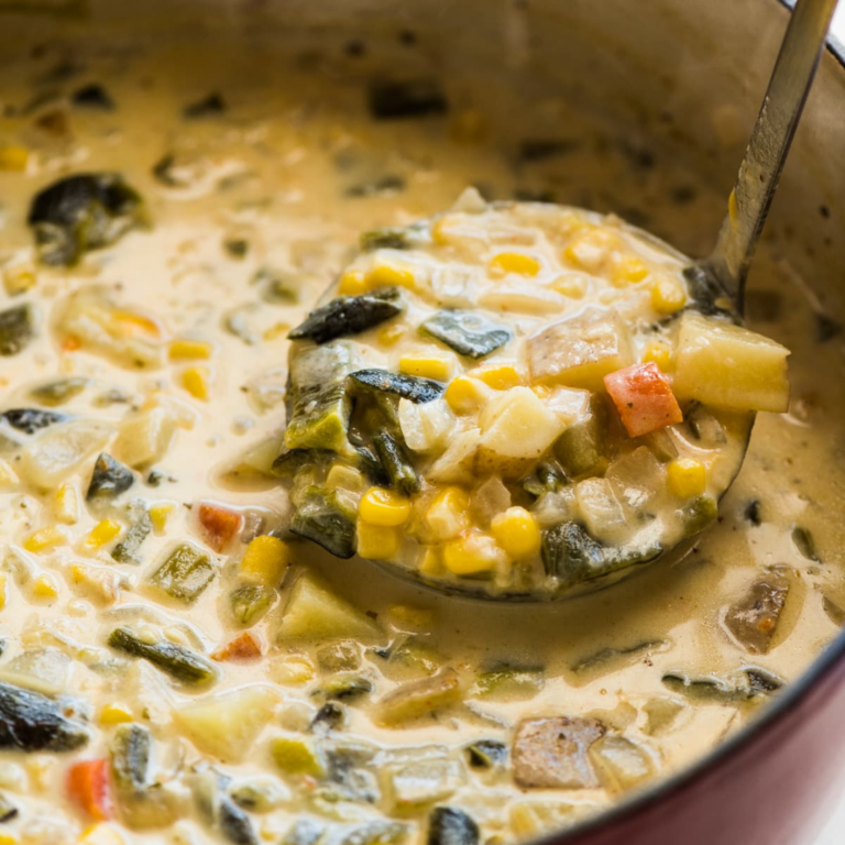 Roasted Poblano Corn Chowder Recipe