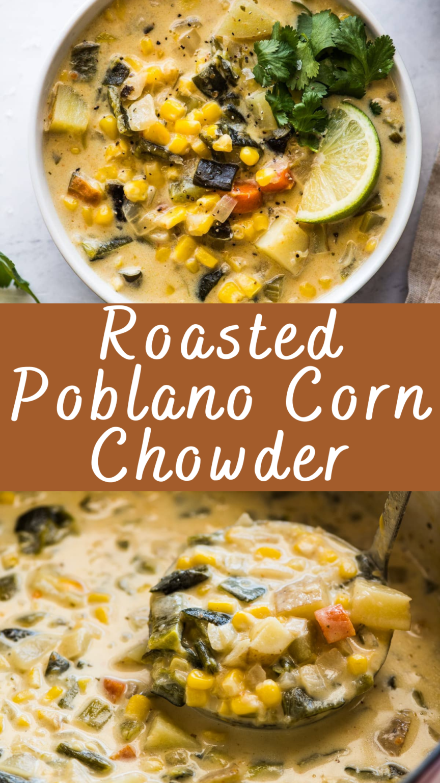 Roasted Poblano Corn Chowder Recipe | Cheff Recipes