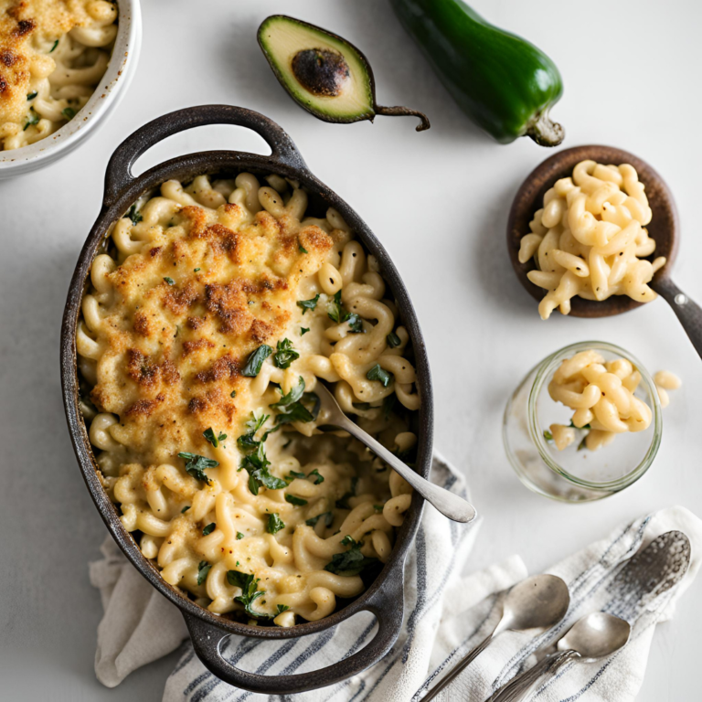 Roasted Poblano and Smoked Gouda Mac and Cheese