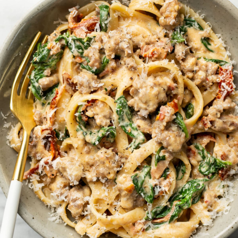 Tuscan Sausage Pasta Recipe