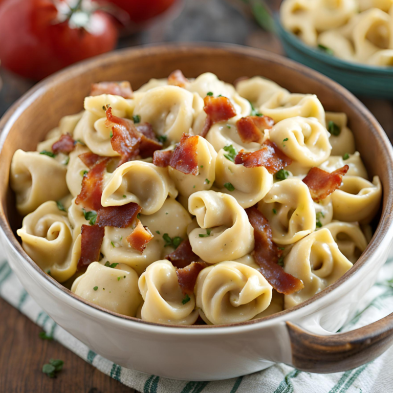 Bacon Cream Cheese Tortellini Recipe