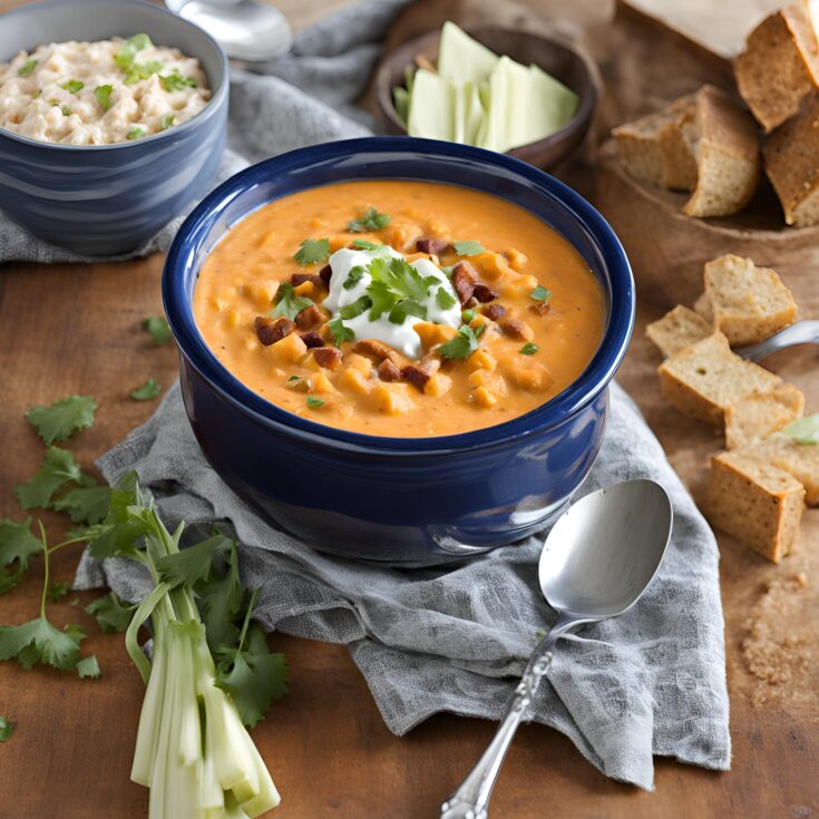 Baked Chipotle Cheddar Sweet Potato Chowder Recipe