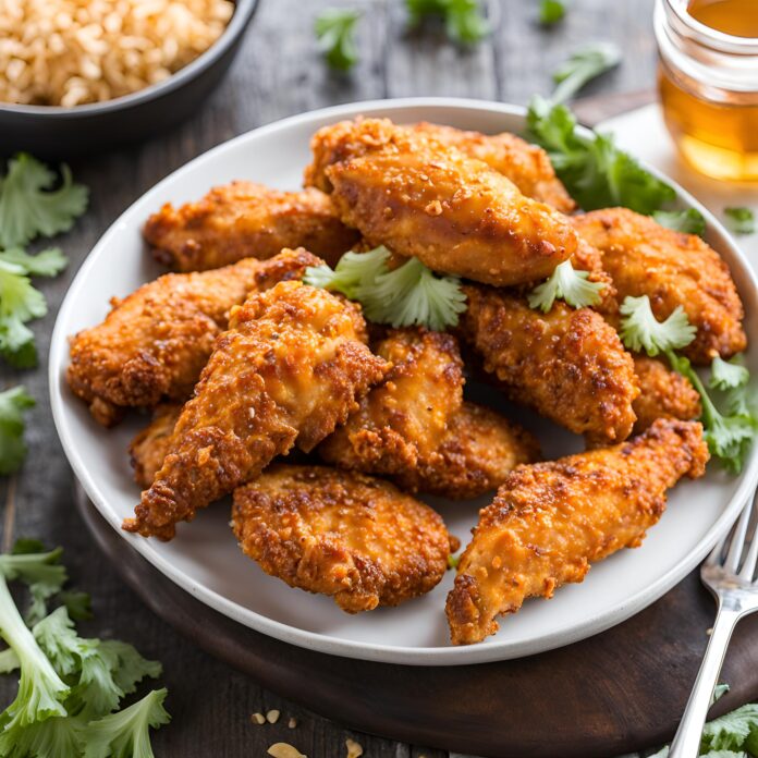 Baked Crunchy Honey Buffalo Chicken