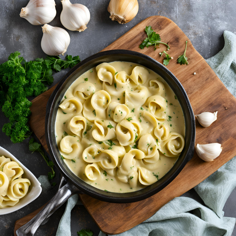 Best Creamy Garlic Butter Sauce for Tortellini