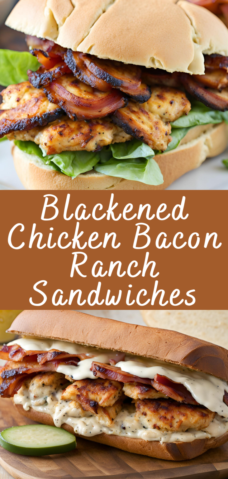 Blackened Chicken Bacon Ranch Sandwiches Recipe Cheff Recipes 5163