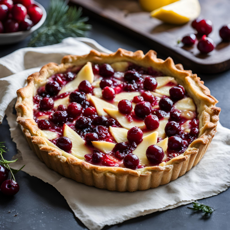 Brie and Cranberry Tart