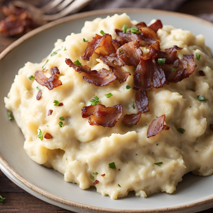 Caramelized Onion and Bacon Mashed Potatoes