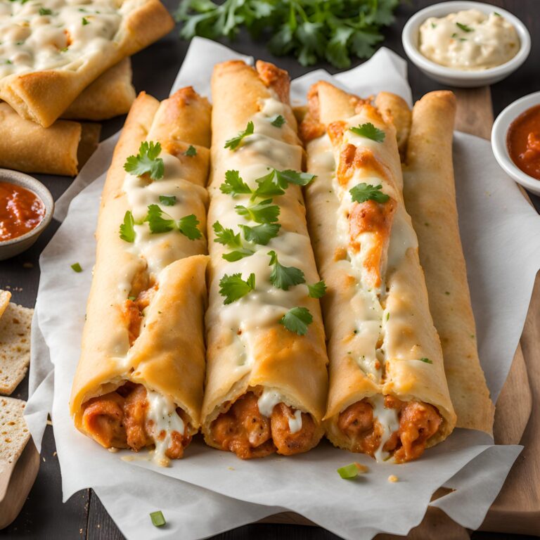 Cheesy Buffalo Chicken Strombolis