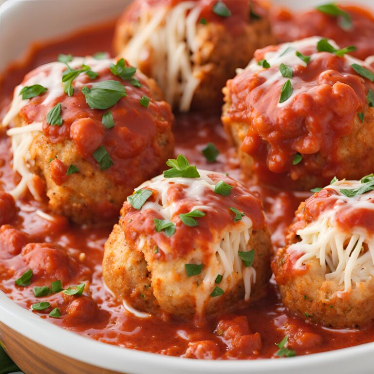 Chicken Parmesan Meatballs Recipe