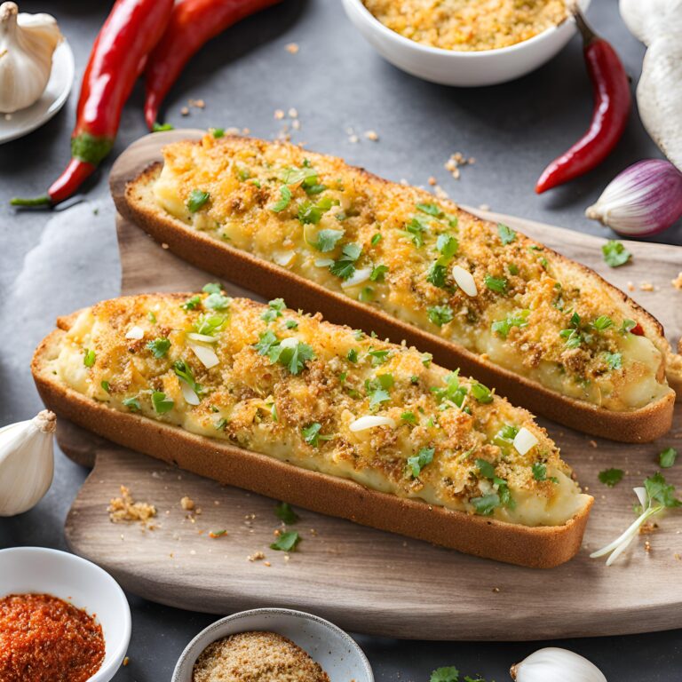 Chili Crunch Garlic Bread recipe