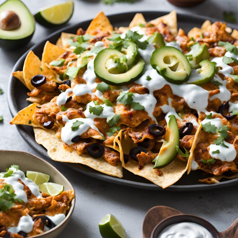 Chipotle Chicken Nachos with Jalapeño Yogurt