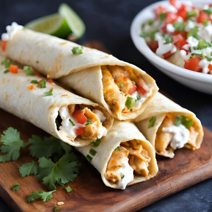 Cream Cheese Chicken Taquitos (30 Minutes)
